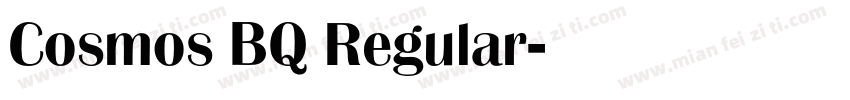 Cosmos BQ Regular字体转换